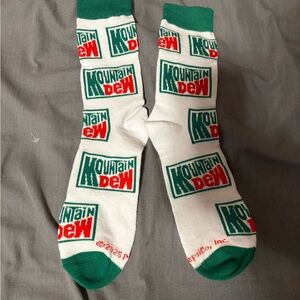 Logo Crew Socks - White & Green